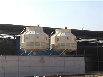 逆流式圆形冷却塔安装在预定的位置上会比较好